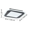 EGLO MACCHIONI Deckenleuchte LED Schwarz, Weiß, Fernbedienung