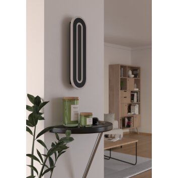 EGLO MACCHIONI Wandleuchte LED Schwarz, Weiß