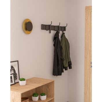 EGLO TOCINA Wandleuchte LED Messing, Schwarz