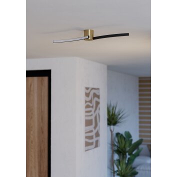 EGLO AIETA Deckenleuchte LED Messing, Schwarz