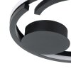 EGLO MEZZOMONTE Deckenleuchte LED Schwarz, Fernbedienung