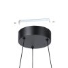 EGLO MEZZOMONTE Hängeleuchte LED Bronze, Schwarz, Fernbedienung