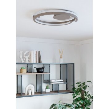 EGLO MEZZOMONTE Deckenleuchte LED Sandfarben, Fernbedienung EGLO MEZZOMONTE Deckenleuchte LED Sandfarben, Fernbedienung