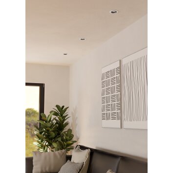 EGLO CALONGE RGB Einbauleuchte LED Schwarz, Weiß, Fernbedienung, Farbwechsler EGLO CALONGE RGB Einbauleuchte LED Schwarz, Weiß, Fernbedienung, Farbwechsler