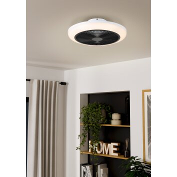 EGLO SAYULITA 1 Leuchte mit Ventilator LED Schwarz, Weiß, Fernbedienung EGLO SAYULITA 1 Leuchte mit Ventilator LED Schwarz, Weiß, Fernbedienung