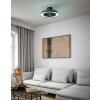 EGLO VALLONIA Leuchte mit Ventilator LED Schwarz, Fernbedienung, Farbwechsler