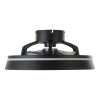EGLO VALLONIA Leuchte mit Ventilator LED Schwarz, Fernbedienung, Farbwechsler