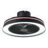 EGLO VALLONIA 1 Leuchte mit Ventilator LED Schwarz, Fernbedienung, Farbwechsler