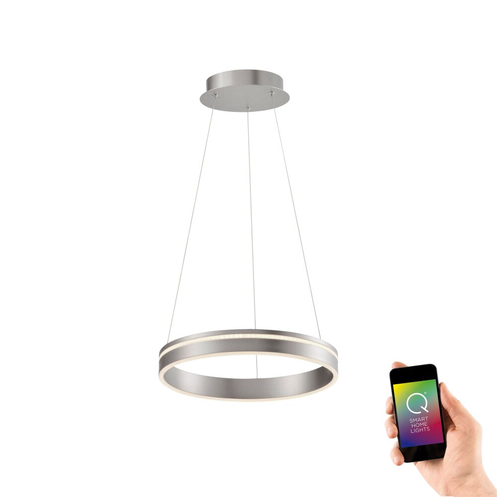 Paul Neuhaus Q-VITO Pendelleuchte LED Edelstahl, 1-flammig, Fernbedienung main product photo