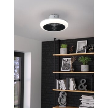 EGLO SAYULITA Leuchte mit Ventilator LED Schwarz, Weiß, Fernbedienung EGLO SAYULITA Leuchte mit Ventilator LED Schwarz, Weiß, Fernbedienung
