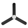 EGLO KAWANA Bündiger Deckenventilator LED Schwarz, Fernbedienung, Farbwechsler