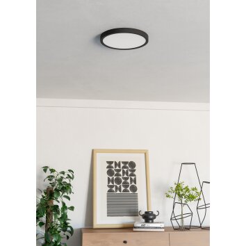 EGLO FUEVA 6-Z Deckenleuchte LED Schwarz, Farbwechsler