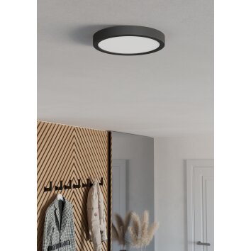 EGLO FUEVA 6-Z Deckenleuchte LED Schwarz, Farbwechsler