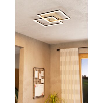 EGLO LOMALTAS-Z Deckenleuchte LED Braun, Schwarz