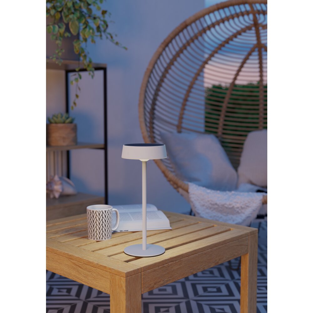 EGLO SIMERI Tischleuchte LED Weiß, Fernbedienung main product photo