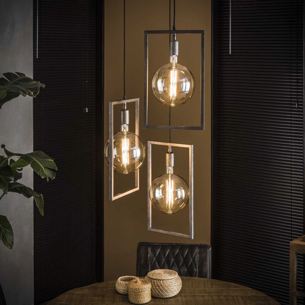Janskloster Pendelleuchte Verzinkt, 3-flammig main product photo