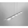 Leuchten Direkt LOLAsmart-NELE Pendelleuchte LED Nickel-Matt, 5-flammig, Fernbedienung, Farbwechsler