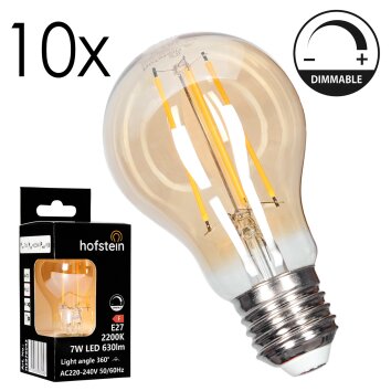 LED E27 10er Set 7 Watt 2200 Kelvin 630 Lumen LED E27 10er Set 7 Watt 2200 Kelvin 630 Lumen