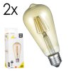 LED E27 2er Set 6 Watt 2700 Kelvin 600 Lumen