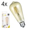 LED E27 4er Set 6 Watt 2700 Kelvin 600 Lumen