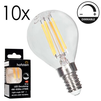 LED E14 10er Set 4 Watt 3000 Kelvin 400 Lumen LED E14 10er Set 4 Watt 3000 Kelvin 400 Lumen