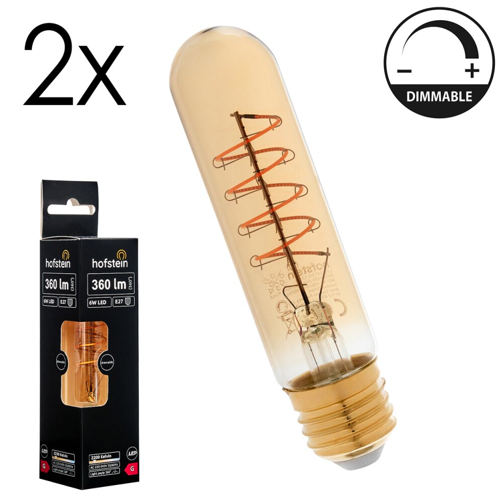 LED E27 2er Set 6 Watt 2200 Kelvin 360 Lumen main product photo