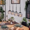 Koyoto Hängeleuchte Glas 15 cm Naturfarben, Schwarz, 4-flammig