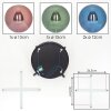 Chehalis Deckenleuchte Glas 12 cm, 15 cm Blau, Grün, Kupferfarben, 4-flammig