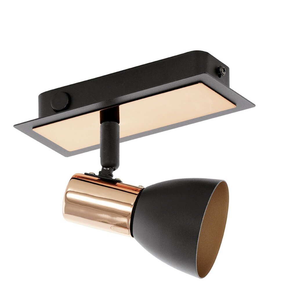 Eglo BARNHAM Wandspot Kupferfarben, Schwarz, 1-flammig main product photo