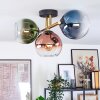 Koyoto Deckenleuchte Glas 15 cm Gold, Schwarz, 3-flammig