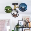 Gastor Deckenleuchte Glas 15 cm Gold, Schwarz, 3-flammig