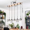 Ripoll Hängeleuchte Glas 15 cm Naturfarben, Schwarz, 5-flammig