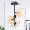 Chehalis Deckenleuchte Glas 12 cm, 15 cm Bernsteinfarben, Klar, 4-flammig