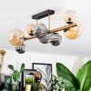 Chehalis Deckenleuchte Glas 10 cm, 12 cm, 15 cm Gold, Schwarz, 8-flammig
