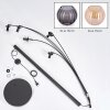 Koyoto Stehleuchte Glas 15 cm Bernsteinfarben, Rauchfarben, 5-flammig
