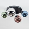 Chehalis Deckenleuchte Glas 12 cm, 15 cm Blau, Chrom, Grün, Kupferfarben, Rauchfarben, 4-flammig