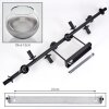 Koyoto Deckenleuchte Glas 15 cm Chrom, Klar, Rauchfarben, 10-flammig