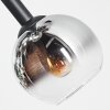Koyoto Deckenleuchte Glas 15 cm Chrom, Klar, Rauchfarben, 10-flammig