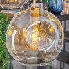Ripoll Hängeleuchte Glas 15 cm, 20 cm, 25 cm, 30 cm Gold, Schwarz, 5-flammig