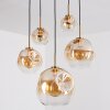 Ripoll Hängeleuchte Glas 15 cm, 20 cm, 25 cm, 30 cm Gold, Schwarz, 5-flammig