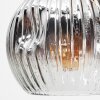 Ripoll Deckenleuchte Glas 15 cm Chrom, Klar, Rauchfarben, 8-flammig