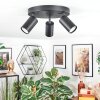Foren Deckenleuchte LED Schwarz, 3-flammig, Farbwechsler