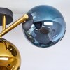 Koyoto Deckenleuchte Glas 15 cm Gold, Schwarz, 3-flammig