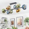 Koyoto Deckenleuchte Glas 15 cm Blau, Gold, Grün, Klar, 8-flammig