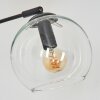 Koyoto Stehleuchte Glas 15 cm Bernsteinfarben, Chrom, Klar, Rauchfarben, 3-flammig