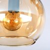 Koyoto Deckenleuchte Glas 15 cm Gold, Schwarz, 3-flammig
