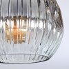 Ripoll Deckenleuchte Glas 15 cm Gold, Schwarz, 3-flammig