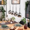 Ripoll Hängeleuchte Glas 15 cm Naturfarben, Schwarz, 4-flammig