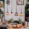 Ripoll Hängeleuchte Glas 15 cm Naturfarben, Schwarz, 4-flammig