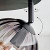 Koyoto Deckenleuchte Glas 15 cm Bernsteinfarben, Rauchfarben, 4-flammig